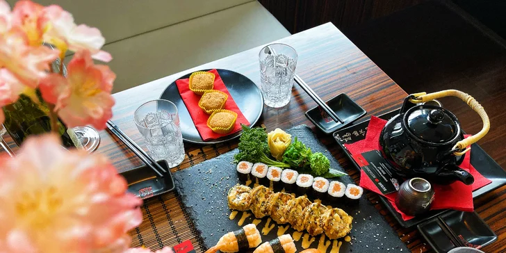 Sushi sety s 18, 53 a 74 kousky: maki, nigiri a další rolky s rybami i zeleninou