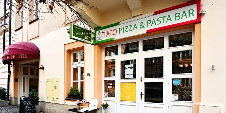 Neapolská pizza nebo pasta podle výběru pro jednu i dvě osoby