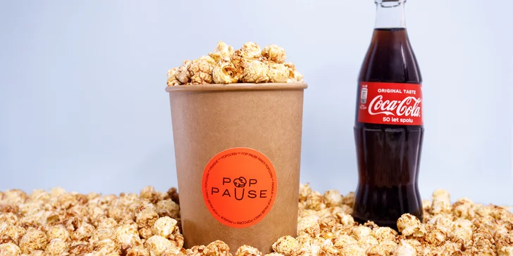Kyblík slaného či sladkého popcornu a třeba i káva či nápoj dle výběru