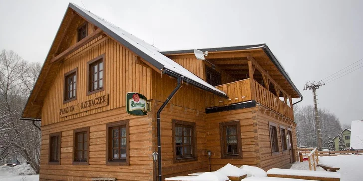 Dolní Lomná v Beskydech: rodinné apartmány s kuchyňkou i hodinka v privátním wellness a polopenze