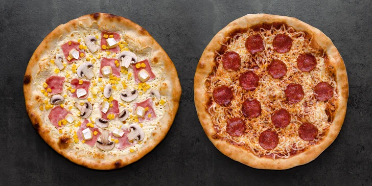Jedna či dvě pizzy s rozvozem po Chrastavě a okolí: Salami, Hawaii, Diavol i další druhy
