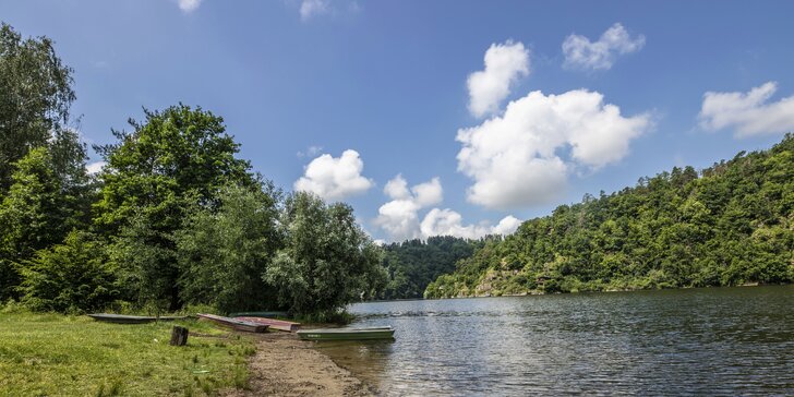 Komfortní apartmány u Vranovské přehrady: pláž, bazén a půjčení lodiček