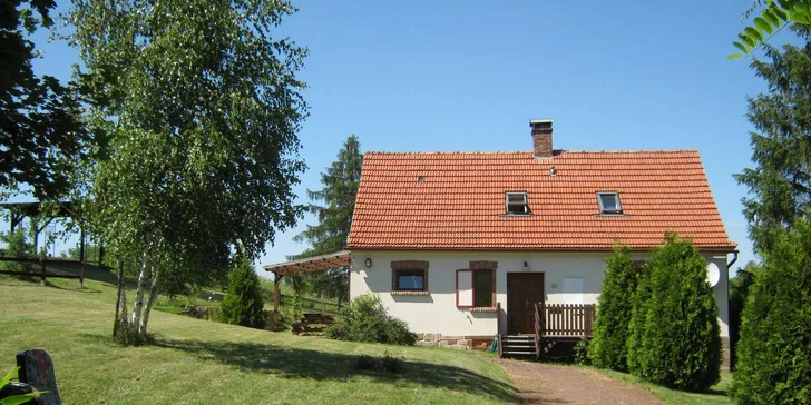 Vybavená chalupa v dosahu Broumovských skal i Adršpachu až pro 7 osob