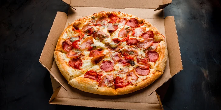 Jedna či dvě pizzy s rozvozem po Chrastavě a okolí: Salami, Hawaii, Diavol i další druhy