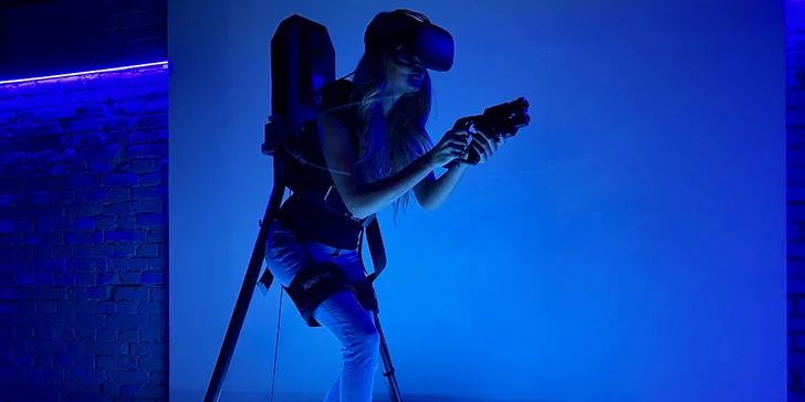 Virtuální realita s pohybovou platformou KAT VR Walk: 15 až 60 minut hry