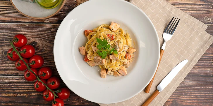 Pasta dle výběru pro 1 nebo 2 osoby: gnocchi, linguine, spaghetti i tagliatelle