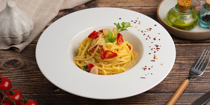 Pasta dle výběru pro 1 nebo 2 osoby: gnocchi, linguine, spaghetti i tagliatelle