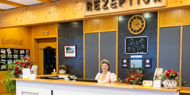 Hotel v Korutanech s výhledem na hory: snídaně, 4chodové večeře, výlety a relax ve wellness