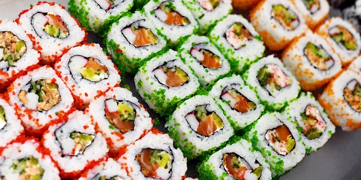 Snězte, co můžete v Bufet GoWok na Smíchově: luxusní sushi, wok i grill speciality a nápoj