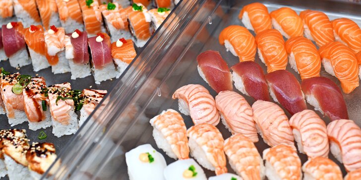 Snězte, co můžete v Bufet GoWok na Smíchově: luxusní sushi, wok i grill speciality a nápoj