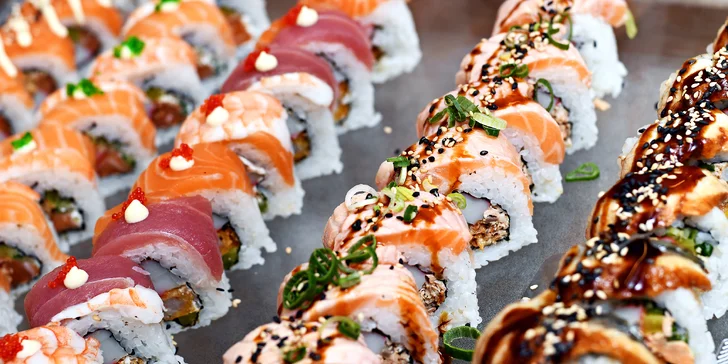 Snězte, co můžete v Bufet GoWok na Smíchově: luxusní sushi, wok i grill speciality a nápoj