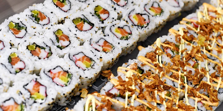 Snězte, co můžete v Bufet GoWok na Smíchově: luxusní sushi, wok i grill speciality a nápoj