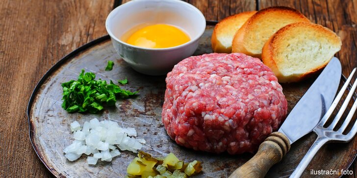 Posezení u Hlučínského jezera: namíchejte si tatarský biftek dle své chuti