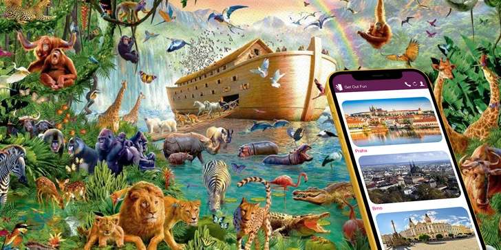 Zachraňte zvířata před potopou: venkovní hra v pražské zoo