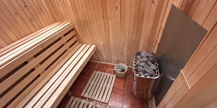 Přímo v penzionu je sauna, kde vypotíte všechny starosti. 