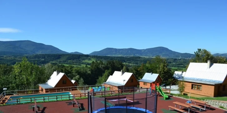 Apartmán v Beskydech pro 4 osoby: farmářská polopenze, bazén, sauna i sport