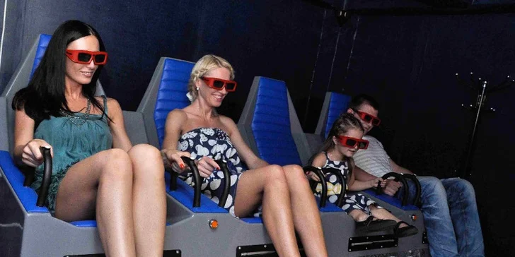 Dva lístky do 7D kina - skvělá zábava a adrenalin