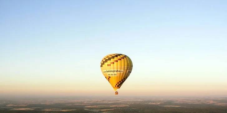 60minutový let velkým horkovzdušným balonem