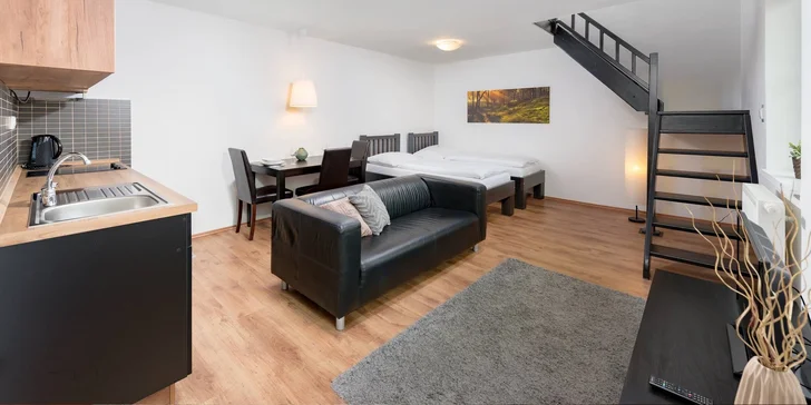 Luxusní apartmány pod Ještědem: pobyt se snídaní pro dva, partu nebo rodinu