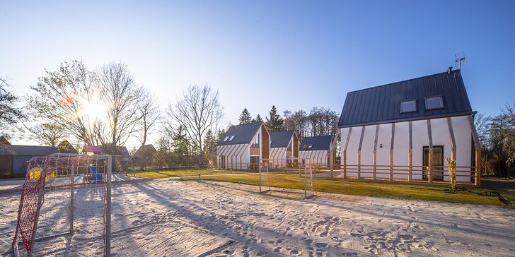Dovolená na Baltu: moderní domky ve skandinávském stylu až pro 6 osob, okolo lesy, blízko k jezeru i moři