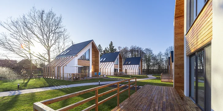 Dovolená na Baltu: moderní domky ve skandinávském stylu až pro 6 osob, okolo lesy, blízko k jezeru i moři