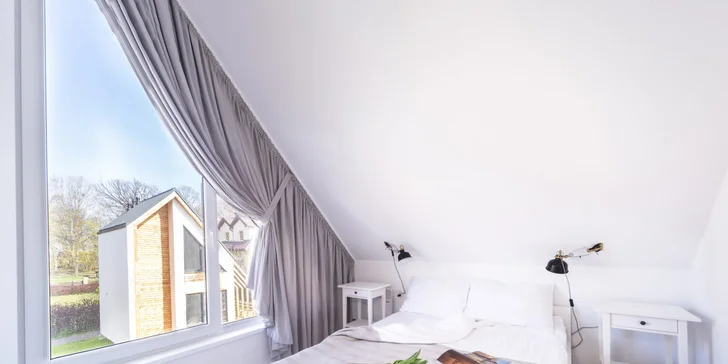 Dovolená na Baltu: moderní domky ve skandinávském stylu až pro 6 osob, okolo lesy, blízko k jezeru i moři