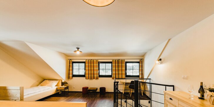 Pobyt na Modravě: ubytování v apartmánu až pro 9 osob a voucher do kavárny nebo sauny