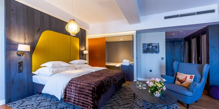 Pobyt v luxusním 5* hotelu v Řešově: designové pokoje, jídlo i wellness