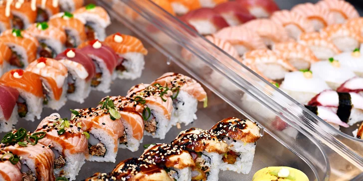 Snězte, co můžete v Bufet GoWok na Smíchově: luxusní sushi, wok i grill speciality a nápoj