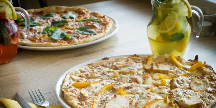 2x pizza dle výběru a domácí limonáda k tomu v Pizzerii Fontána