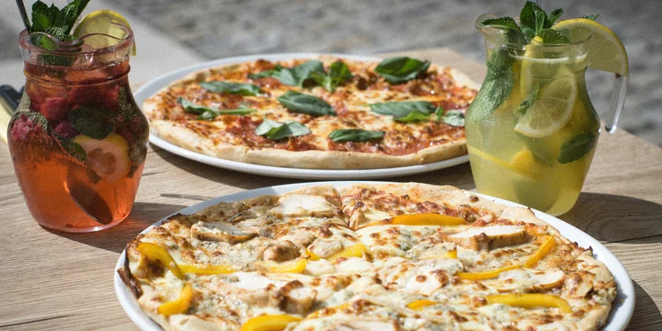 2x pizza dle výběru a domácí limonáda k tomu v Pizzerii Fontána