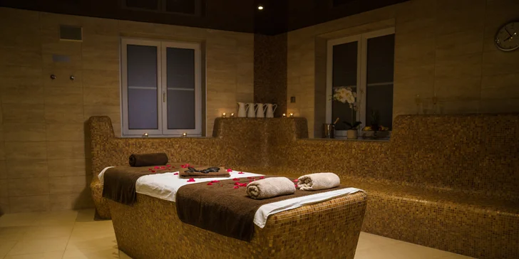 Vstup do saunového světa wellness hotelu Millenium a tatarák pro 1 nebo 2 osoby