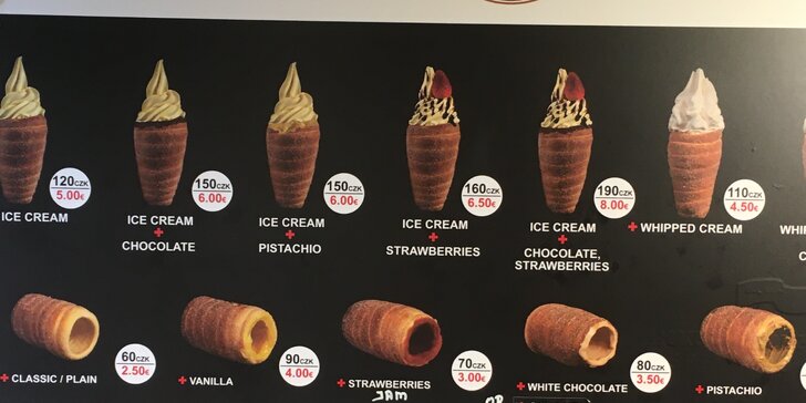Sladké potěšení na Václaváku: trdelník se zmrzlinou i šlehačkou a svařák nebo malinovka pro 1 či 2 osoby