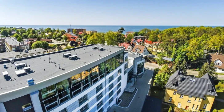 Hotel na břehu polského moře s polopenzí, wellness zónou i vstupem do aquaparku