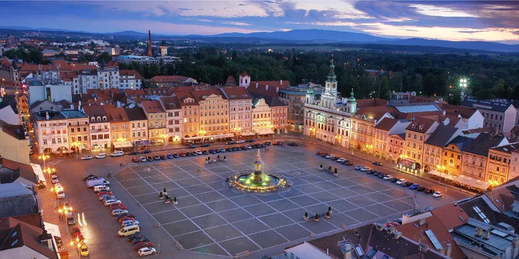 Do víru velkoměsta: 4* pobyt v centru Českých Budějovic se snídaní, vínem a návštěvou pivovaru