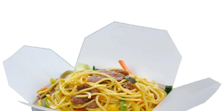 Rychlé a dobré jídlo: klasický nebo speciální noodle box podle výběru