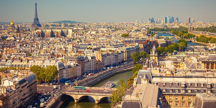 Zažijte město zamilovaných na vlastní kůži: Paříž na 1 noc se snídaní, vč. dopravy a služeb průvodce
