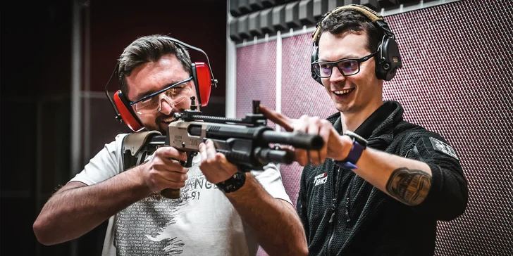 Střelecké balíčky na moderní střelnici: 4, 6 nebo 9 typů zbraní a až 85 nábojů