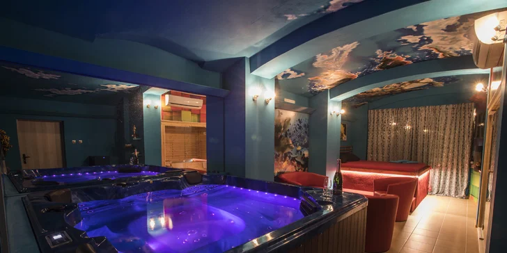 Romantika v privátním wellness: krb, sauna a vířivka na 2 hod. až celou noc
