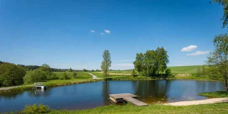 Luxusní 4* pobyt na Vysočině uprostřed přírody: wellness, polopenze i zábava