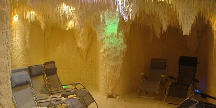 Zdravá relaxace v solné jeskyni a hubnutí ve VacuShape v Praze