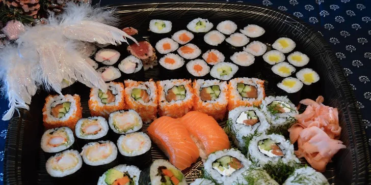 Velké vánoční či silvestrovské sushi menu s sebou