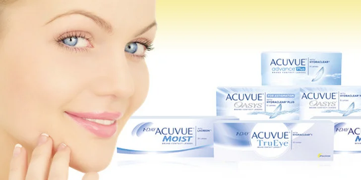 199 Kč za odborné vyšetření, aplikaci, pár 14denních či 1denních kontaktních čoček ACUVUE®, edukační materiály a zácvik. Lepší zrak a sleva 50 %.