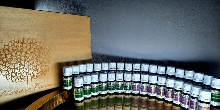Aromatická relaxační masáž přírodními oleji, výběr z 50 druhů