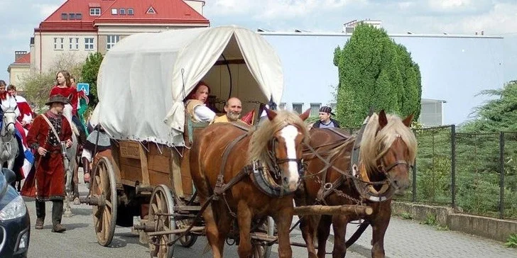 Výlet kousek od Prahy: Rodinná jízda koňským povozem na Křivoklátsku
