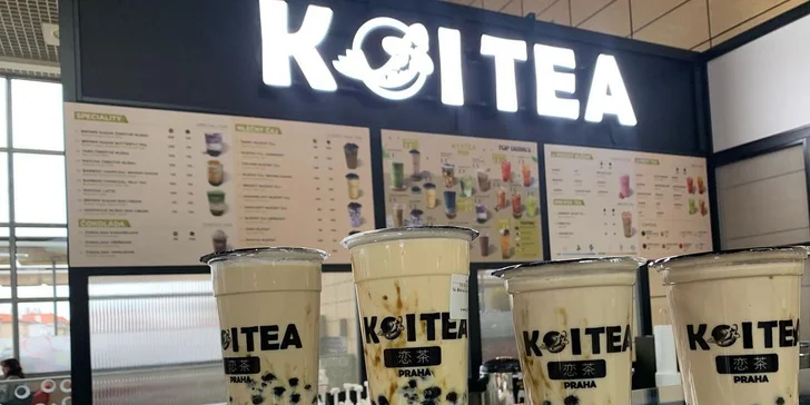 Mléčný i ovocný čaj Koi Tea dle výběru: passion fruit, mango, karamelový mléčný čaj i matcha latte