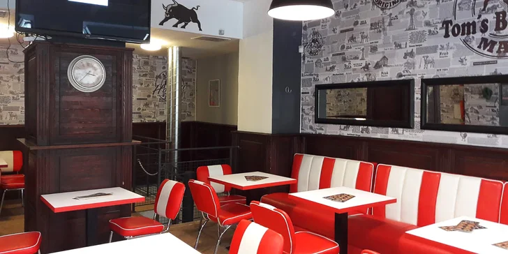 Otevřený voucher až na 2000 Kč na cokoliv v Tom's Burger Hybernská