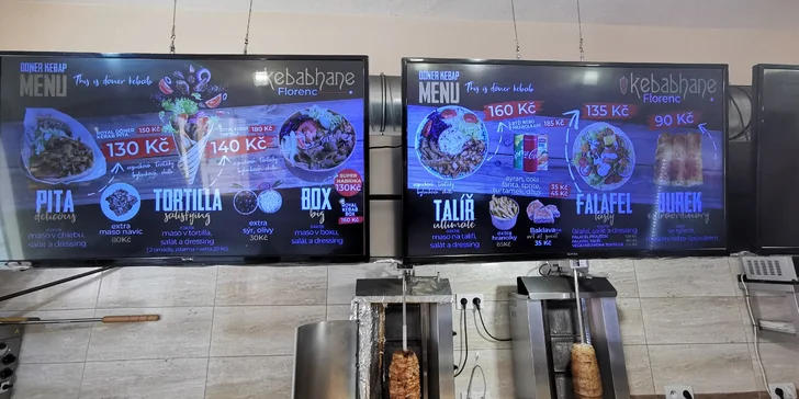 Kebab na Florenci s sebou: v tortille, pita chlebu nebo jako talíř