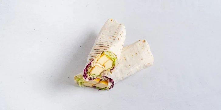 Vegetariánský kebab v tortille: falafel nebo hallumi sýr i nápoj podle výběru pro 1 osobu