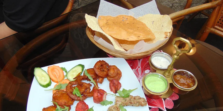 Degustační 4chodové indické menu Sampler pro dvě osoby